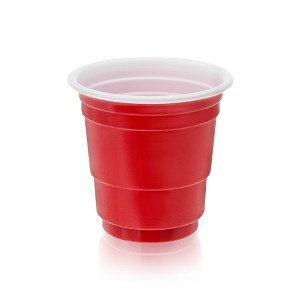 True Red Party Shot Glasses, Plastic Cup Shot Glasses, Disposable Shot Glasses, Shot cups for Party, Jello Shot Glasses, Set of 20, 1.5oz, Red - 1 of 4