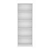 HomeRoots 71" White Wood Five Tier Bookcase - 4 of 4