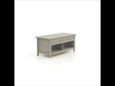 Mystic Oak Rectangular Lift-Top Coffee Table with Storage