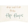 C&F Home 10" x 10" Bare Feet/Flip Flops Embroidered Small Petite Throw Pillow - 3 of 4