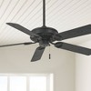 54" Minka Aire Rustic Farmhouse Outdoor Ceiling Fan Textured Coal Wet Rated for Patio Exterior House Home Porch Gazebo Garage Barn - 2 of 4