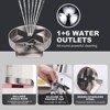 WOWOW Windmill Fan Blade Sink Glass Rinser for Kitchen Sink in Brushed Nickel - 4 of 4