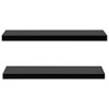 vidaXL Floating Wall Shelves 2 pcs Black 39.4 in.x7.9 in.x1.5 in. - 3 of 4