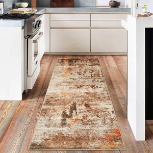 Area Rugs Living Room Modern Abstract Rug Non-Slip Low Pile Soft Rug for Bedroom Dining Room Home Office - 1 of 4
