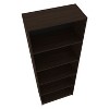 Okak 4/5 Tier Tall Flat Bookshelf Corner Organizer,Wooden Display Bookcase Open Storage Rack for Office,Living Room - 4 of 4