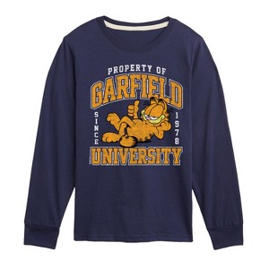 Boys' - Garfield - Varsity Long Sleeve Graphic T-Shirt - 1 of 4