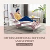 Okak Luxurious Velvet Button Tufted Chaise Lounge Chair with Transparent Feet,Comfy Upholstered Accent Chair for Bedroom,Living Room,Office - 4 of 4