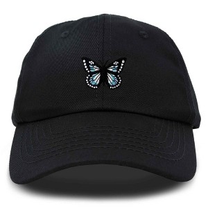 Dalix Butterfly Embroidered Cap Cotton Baseball Hat Garden Womens - 1 of 4