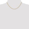 Black Bow Jewelry 1.3mm, 14K Yellow Gold, Solid Baby Rope Chain Necklace - 2 of 4