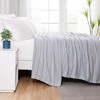 Southshore Fine Living Agadir Collection 100% Cotton Bed Blanket hearing bone stripe pattern - 2 of 4