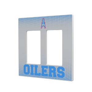 NFL AFC Historic Teams Linen Hidden-Screw Light Switch Plate for Double Rocker - 1 of 4