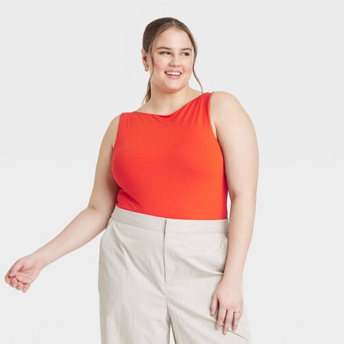 Women's Cotton Stretch Tank Bodysuit - Auden™ : Target