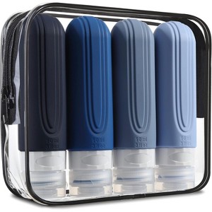 6oz Toiletry Bag Large Travel Bottles for Toiletries, BPA Free Leak Proof Tubs Refillable Liquid Traveler Accessories - 1 of 4