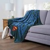 Warner Bros. Superman Dc Strongest Dad Blue Silk Touch Throw Blanket 50x60 Inches - 2 of 4