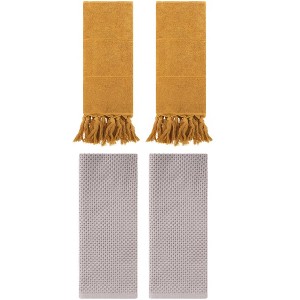 REGALWOVEN 4 Pcs Cotton Bathroom Hand Towels for Spa, Hotel - 1 of 4
