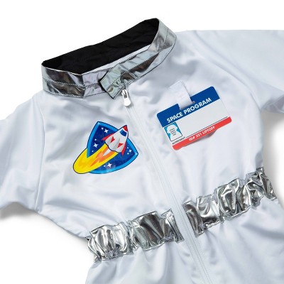 Kids White and Silver Astronaut Role Play Costume Set