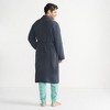 Lands' End Men's Calf Length Gauze Robe - 2 of 4