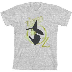 Wizard Of Oz Wicked Witch Logo  Girl's Crew Neck Short Sleeve Tee - 1 of 2