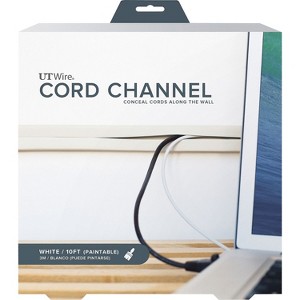 UT Wire 10 Feet Cord Channel White UTW-CC1001-WH - 1 of 4