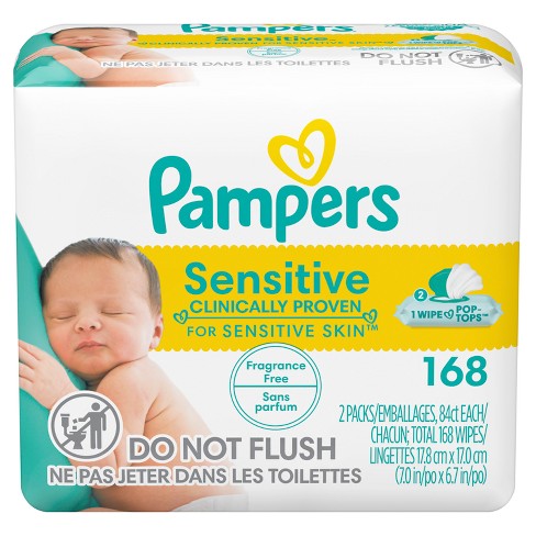 congestie Verbeteren een andere Pampers Sensitive Baby Wipes - 168ct : Target
