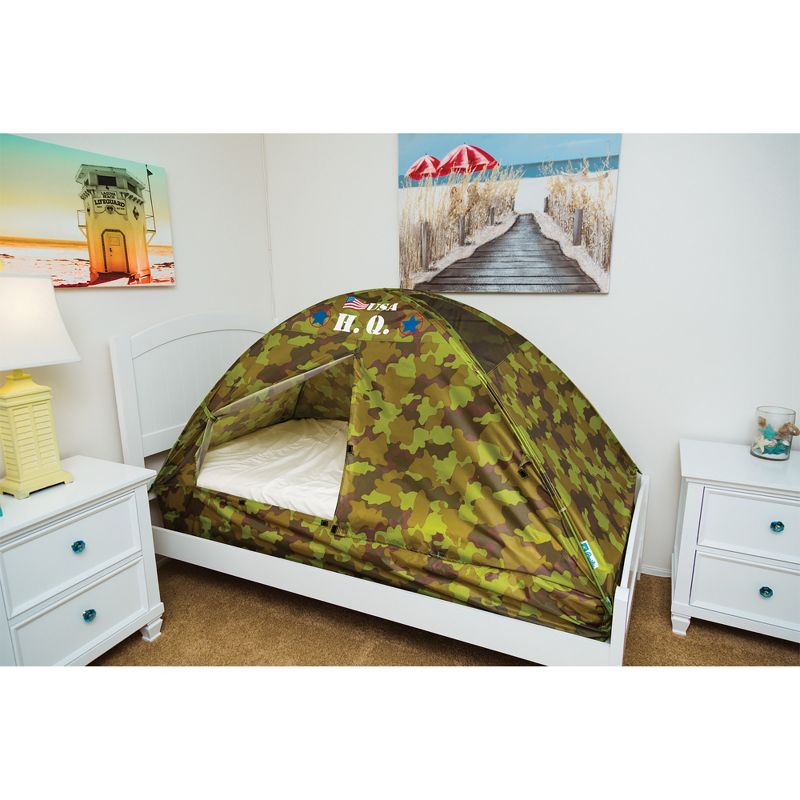 Pacific Play Tents Kids H.Q. Bed Tent - Twin Size, 3 of 9