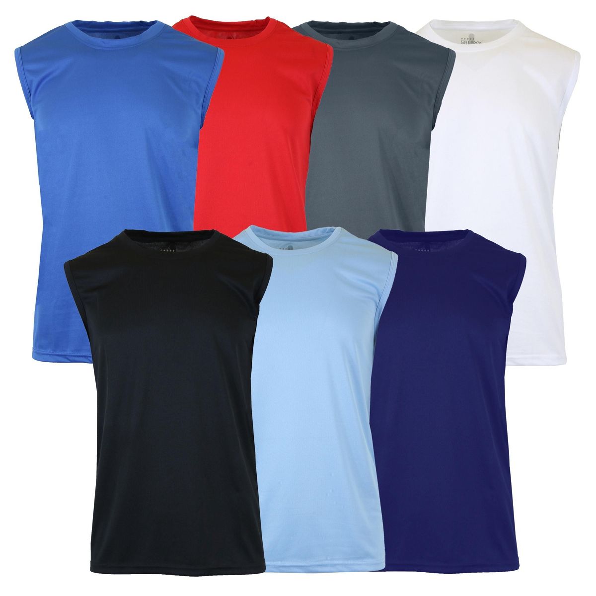 Galaxy By Harvic Men's Moisture-Wicking Wrinkle Free Performance Muscle Tee - thumbnail 2