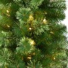 8ft. Green Pencil Artificial Christmas Tree with 200 Clear Multifunction LED Lights & 402 Branches – Sleek Festive X-Mas Tree - 4 of 4