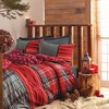 Sussexhome Masculine Collection Duvet Cover Set | Red, Full Size Duvet Cover, 1 Duvet Cover, 1 Fitted Sheet and 2 Pillowcases - 2 of 4