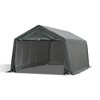 Outsunny 12'x20' Carport Extra Large Upgraded Heavy Duty Car Canopy Truck SUV Boat Shelter w/ Sidewalls UV-Treated Cover for Garden, Party, Gray - 4 of 4