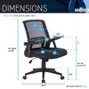NicBex Adjustable Mesh Office Chair,Ergonomic Computer Chair,Swivel Desk Chair for Adult,Student - 3 of 4