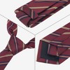 INSPIRE CHIC Men's Stripe Self-Tied Skinny Silk Slim Necktie for Graduation Wedding Party Uniforms 1Pc - 3 of 4