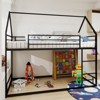 CAVINAS 76.77"Metal Twin over Twin Bunk Bed with Durable Built-in Ladder,Heavy-duty Sturdy Metal Bunk Bed with Safety Guardrail for Teen - 2 of 4