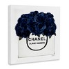 Stupell Industries Trendy Chic Navy Blue Roses, 17" x 17" - 3 of 4