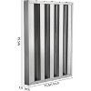 Acekool Commercial Range Hood Filters 19.5W x 15.5H Inch, Stainless Steel 5-Baffle Hood Filter with Handles, for Kitchen Exhaust, Pack of 6 - 2 of 4