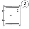 Adjust-A-Gate Steel Frame Gate Building Kit, 36"-60" Wide Opening Up To 7' High - 2 of 4