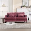 NicBex 69 Inch Loveseat,Modern Chenille Loveseat Sofa with Brown Wood Feets,Upholstered 2-Seater Couch for Living Room - 4 of 4