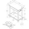 NicBex Nightstand with 1 Drawer,Modern Side Table with Metal Handle and Open Shelf,Bedside Table for Bedroom,Living Room - 3 of 4
