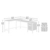 NicBex L-Shaped Desk Modern Multifunctional Gaming Desk with Drawer, Natural Woodgrain Finish for Office, Study - 3 of 4