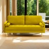 ROOMTEC 65" Mid Century Modern Loveseat Sofa, 2-Seater Velvet Upholstered Love Seat Couch with Bolster Pillows - 2 of 4