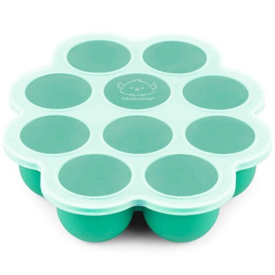 Prep Silicone Baby Food Freezer Tray with Clip-on Lid, 2oz x 10 Silicone Freezer Molds, BPA-Free Baby Food Storage