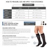 Truform Compression Socks, 15-20 mmHg, Women's Dress Socks, Knee High Over Calf Length - 2 of 4