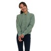 Canada Weather Gear Women's Bomber Flight Jacket – Lightweight Zip-Up Windbreaker with Ribbed Cuffs & Patch - 4 of 4