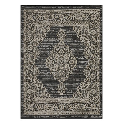 Indoor Outdoor Farmhouse Area Rugs for Backyard Deck Patio, Plush Thick Low Pile Throw Carpet for Bedroom Living Room Dining Room