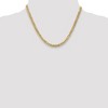 Black Bow Jewelry Mens 5.75mm 14k Yellow Gold Solid Beveled Curb Chain Necklace - 2 of 4