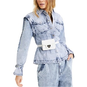 I.N.C International Concepts Womens Denim Jean Jacket, Blue, X-Small - 1 of 1