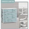 Sorbus Dresser with 8 Drawers - Storage Chest Organizer with Steel Frame, Wood Top, Handles, Fabric Bins - 4 of 4