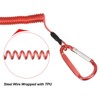 Unique Bargains Fishing Retractable Elastic Heavy Tools Lanyard Safety Cord Spiral Lanyard 2 Pcs - 4 of 4