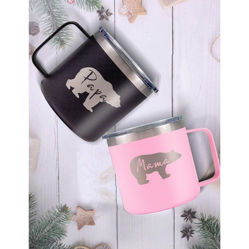 DoraDreamDeko Mama Bear Tumbler Christmas Gifts, Pink, 3 of 5
