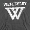 Wellesley College Official Distressed Primary Logo Adult Pull-Over Hoodie - 2 of 4