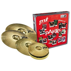 Paiste PST 3 Limited-Edition Universal Cymbal Set With Free 18" Crash 14, 16, 18 and 20 in. - 1 of 4